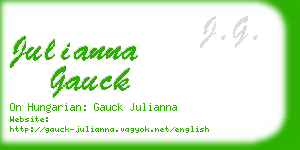 julianna gauck business card